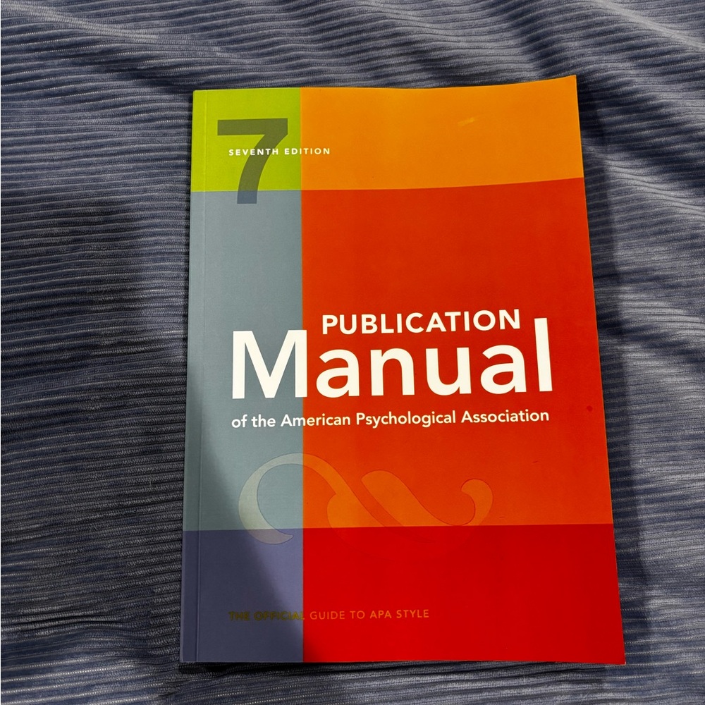APA style publication manual